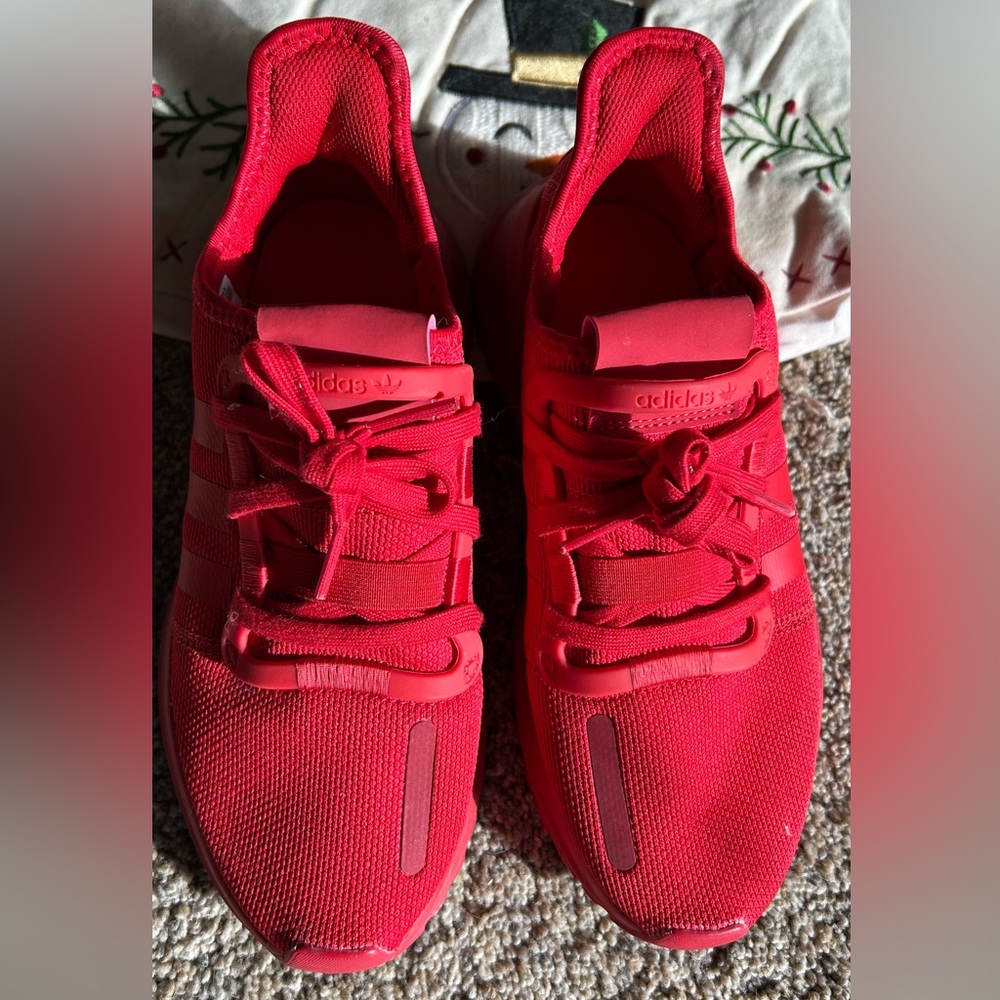 Adidas Bold Crimson Athletic Shoes